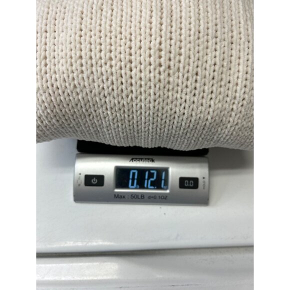 Aerie Womens Slouchy Oversized Boxy Cream Knit Turtleneck Comfy Sweater Size S - Picture 10 of 10